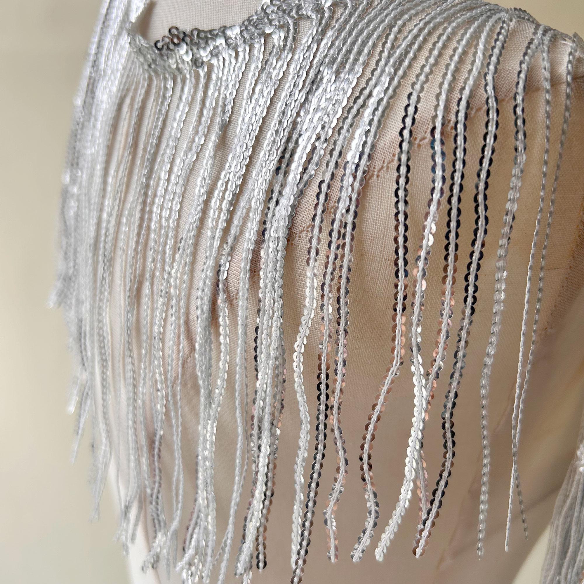 Black and White Sequin Dress Belt - Etsy display picture 1