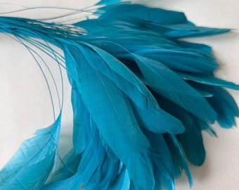 80 Colors Stripped Coque Feathers Loose Feathers for Millinery Prom Party
