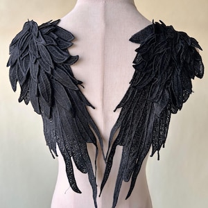 1 Pair Wings Applique Shoulders Decor Angel Wings  Patch  for Costumes,Party Dress