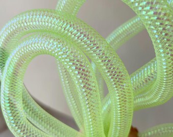 16mm Crinoline Pferdehaar Braid Flex Tube Farbe Deko Mesh Tube für Kränze Bastelarbeiten