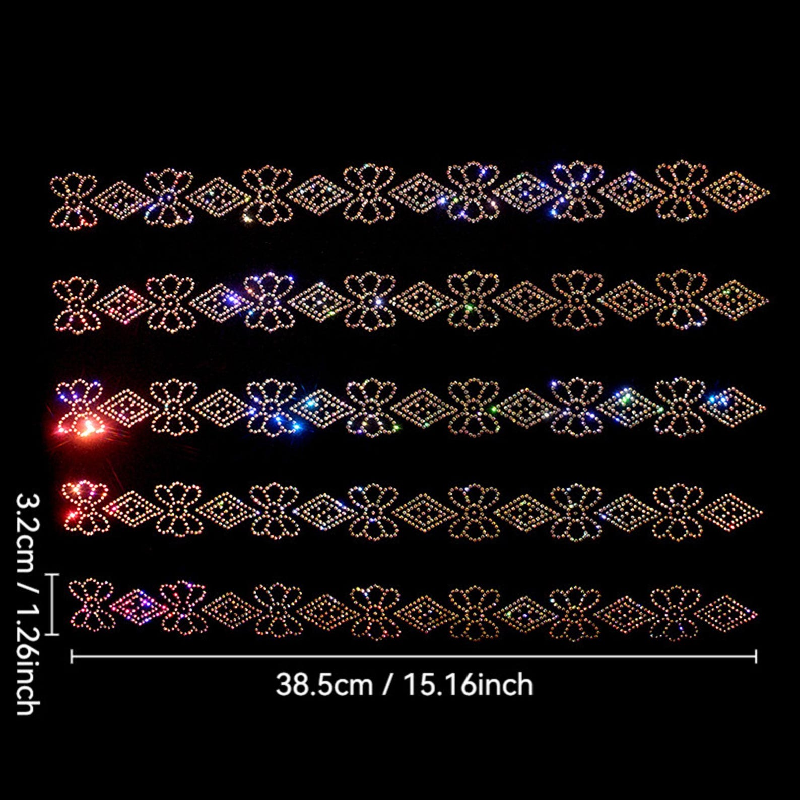 Bling Rhinestone Transfer Iron on Transfer Design Sheet for Clothing ...