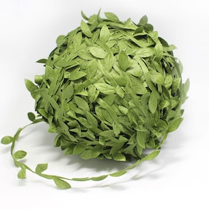 Nastro di foglie di ulivo, foglie verdi artificiali, cordoncino decorativo, verde giungla selvaggia, per decorazioni da parete per casa, matrimoni e feste.