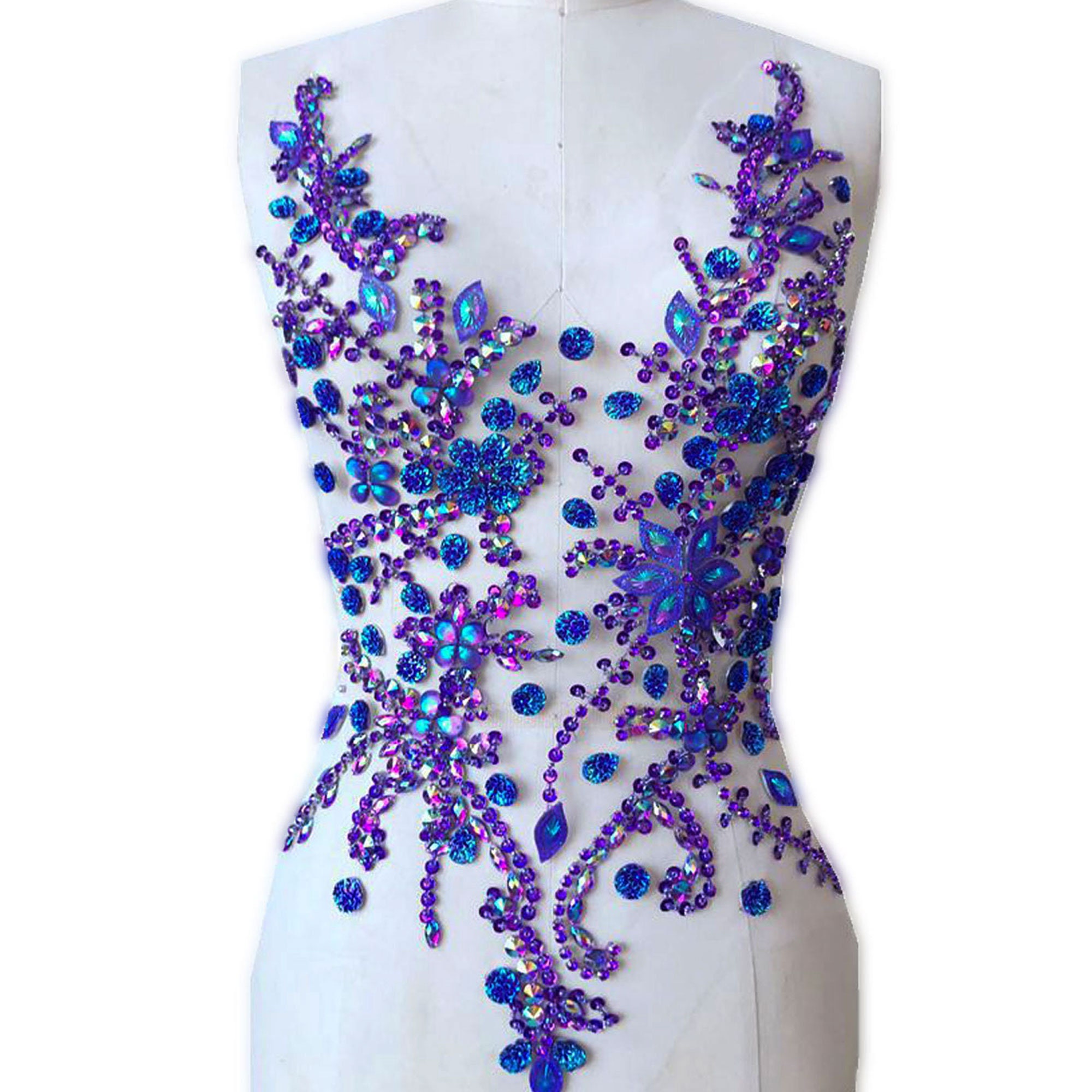 Beaded Bodice Applique Party Costumes Rhinestone Patch Sewing Etsy