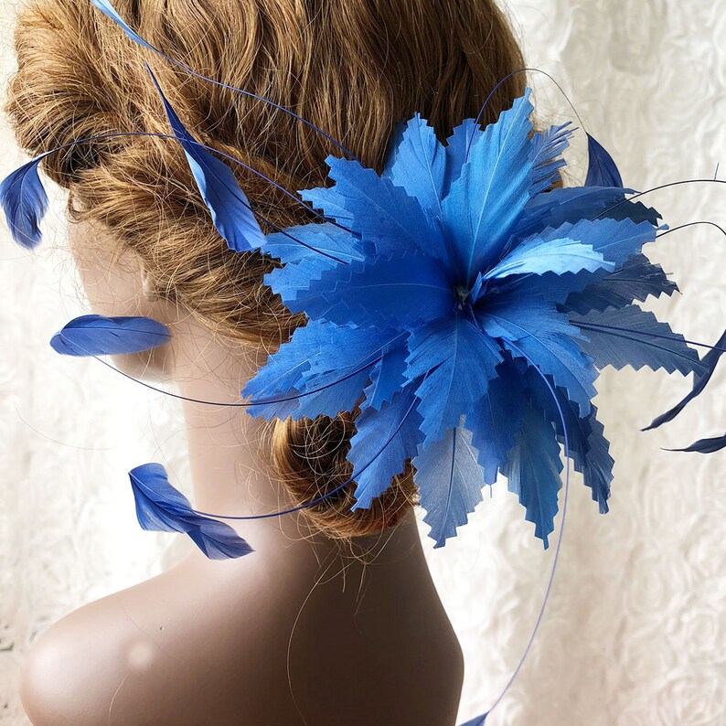 Handmade Flower Feather Fascinators Feather Flowers for Etsy