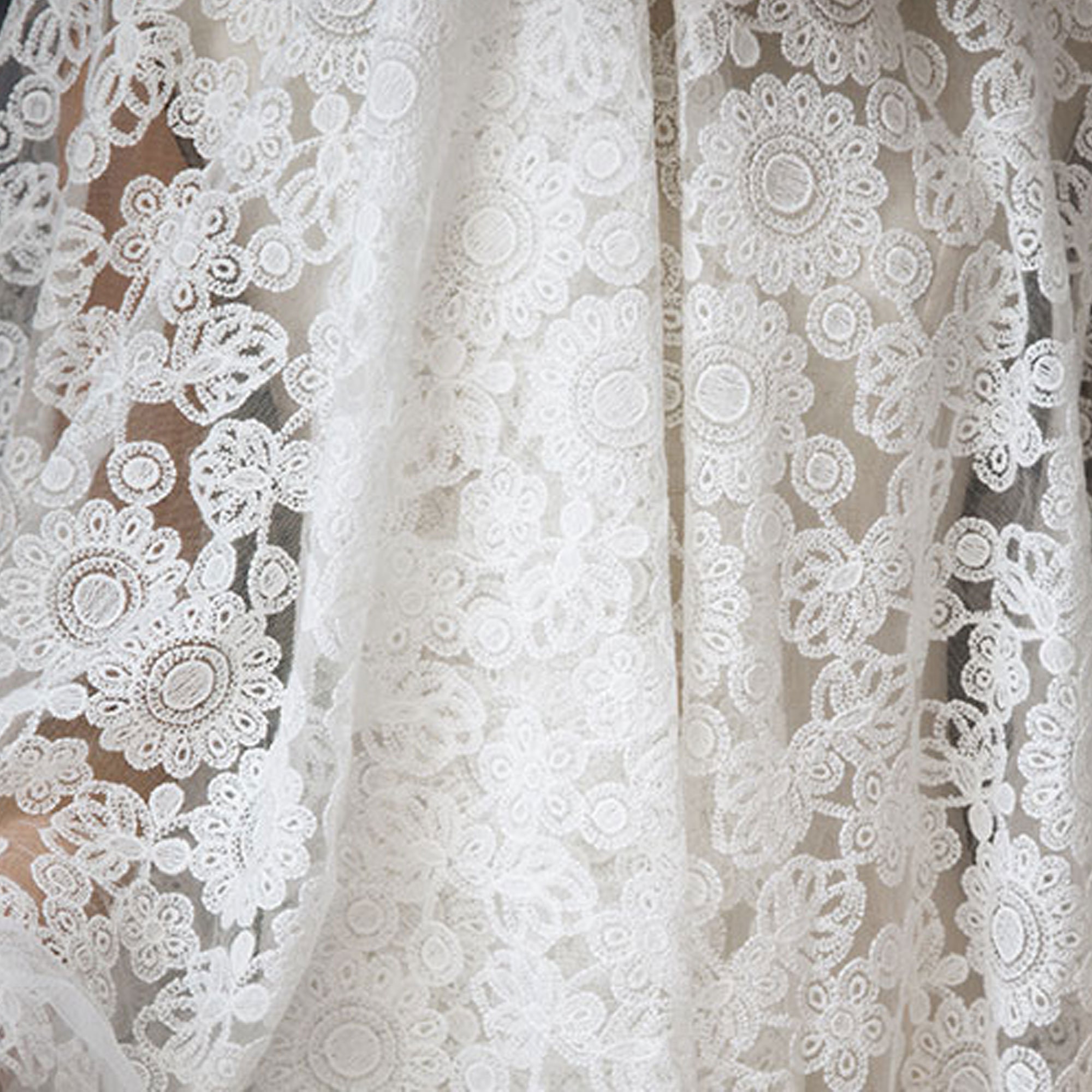 Delicate Flower Lace Fabric by Yard Vintage 3D Floral Lace Etsy