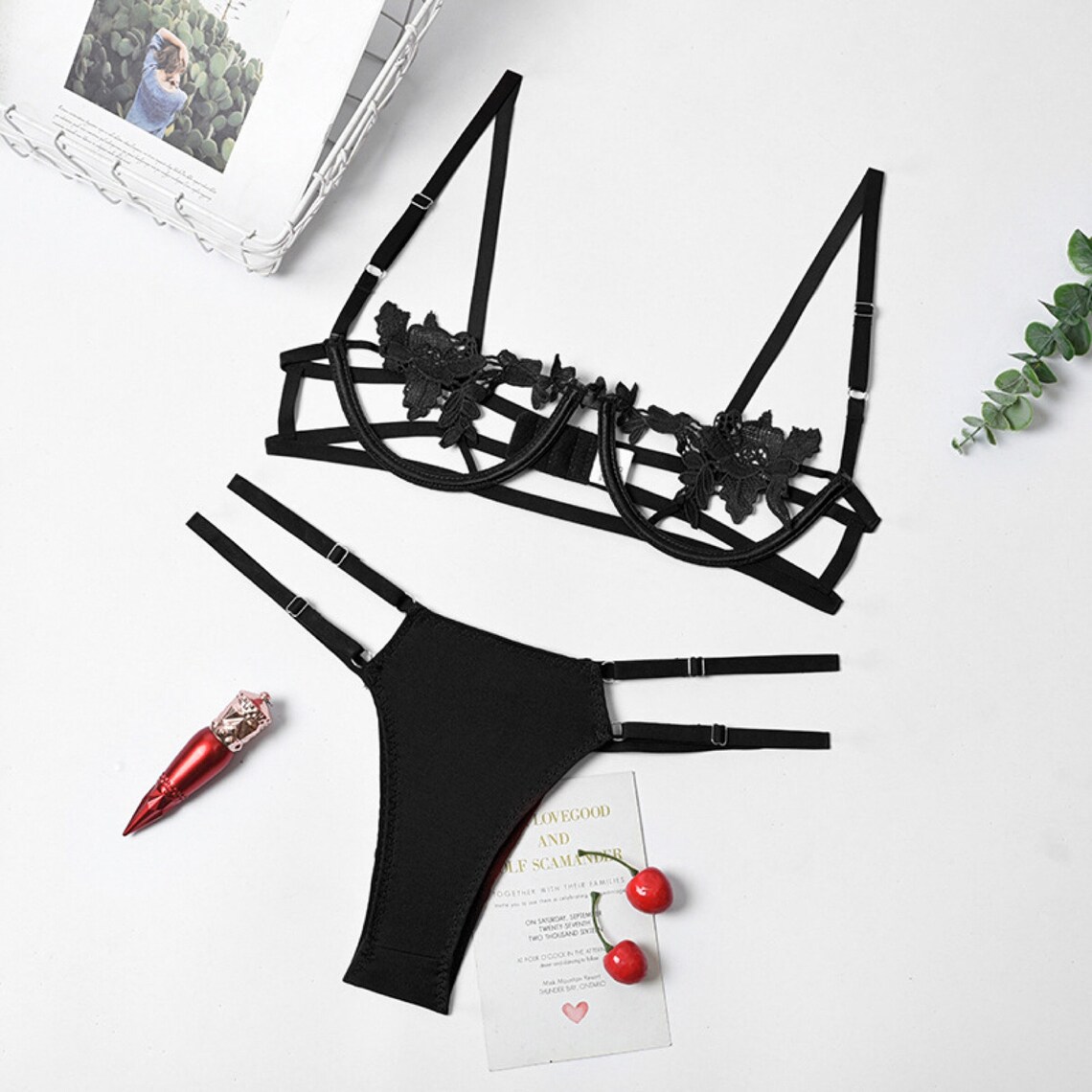 Sexy Lingerie Womens Underwear Set See Through Brassiere Etsy