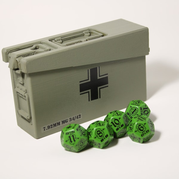 Mini Dice Ammo Can (German Faction Green)