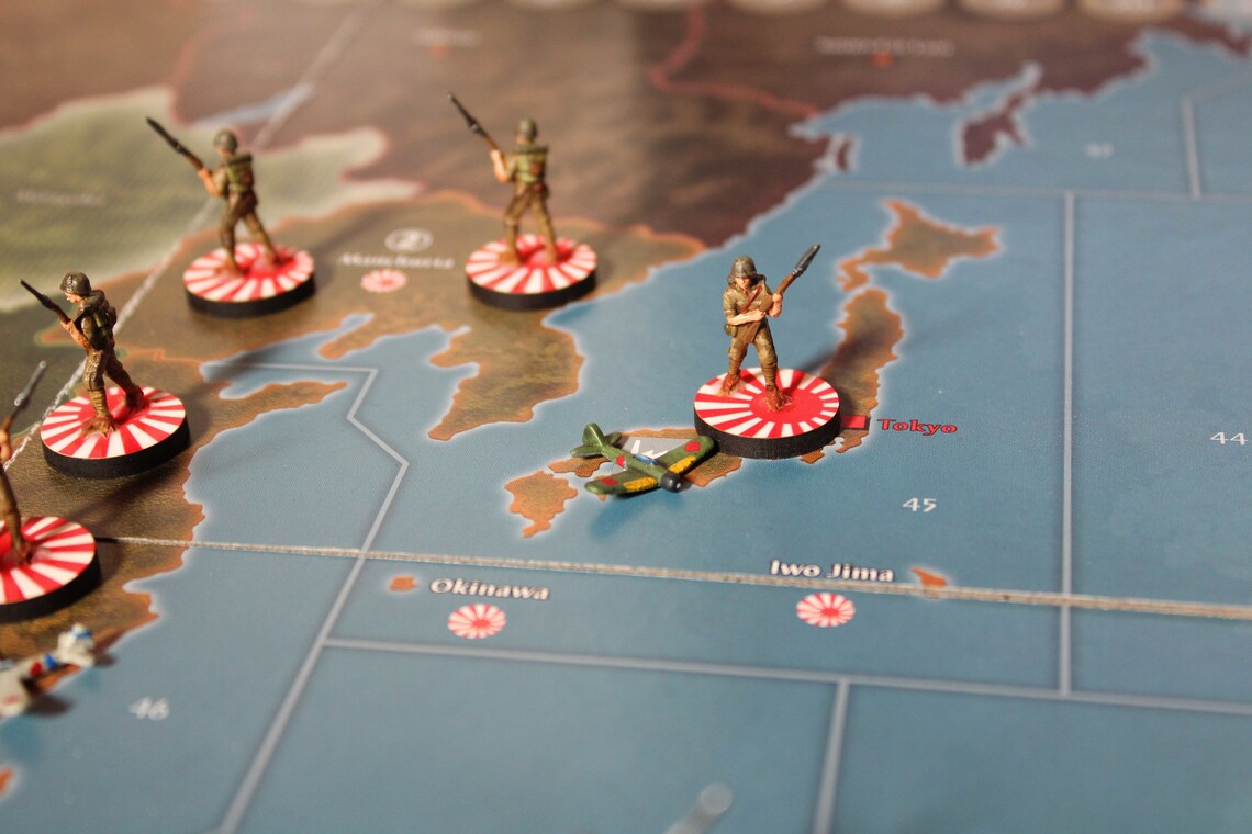 Axis and Allies Japanese Infantry x5 Etsy