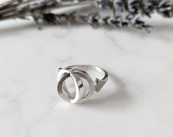 Male Female Symbols Ring - Gender Ring - Sex Icons - Woman Man - Venus Ring - Feminist Ring - Homosexual Ring - Vector Ring - Twisted Ring