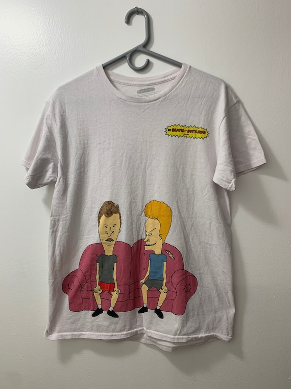 Beavis and Butthead Front and Back Vintage Tee - S