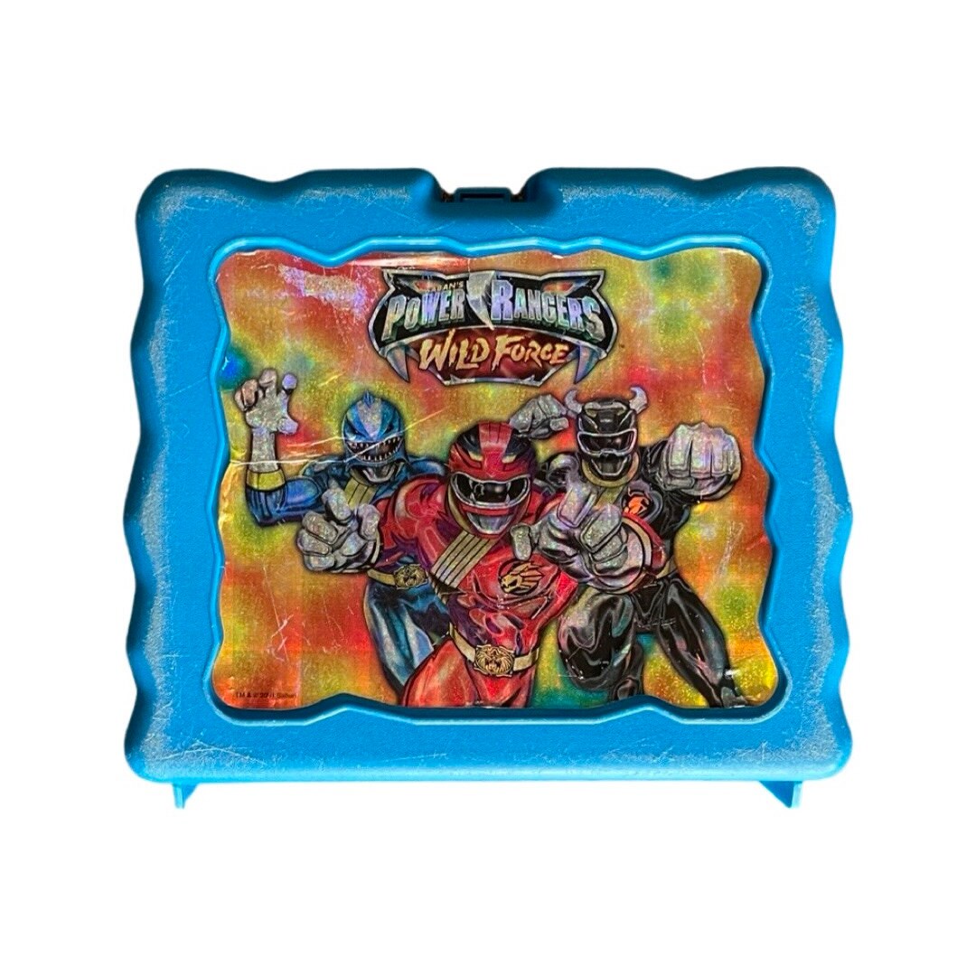 Vintage Y2K Power Rangers Wild Force Blue Lunchbox No Thermos Etsy