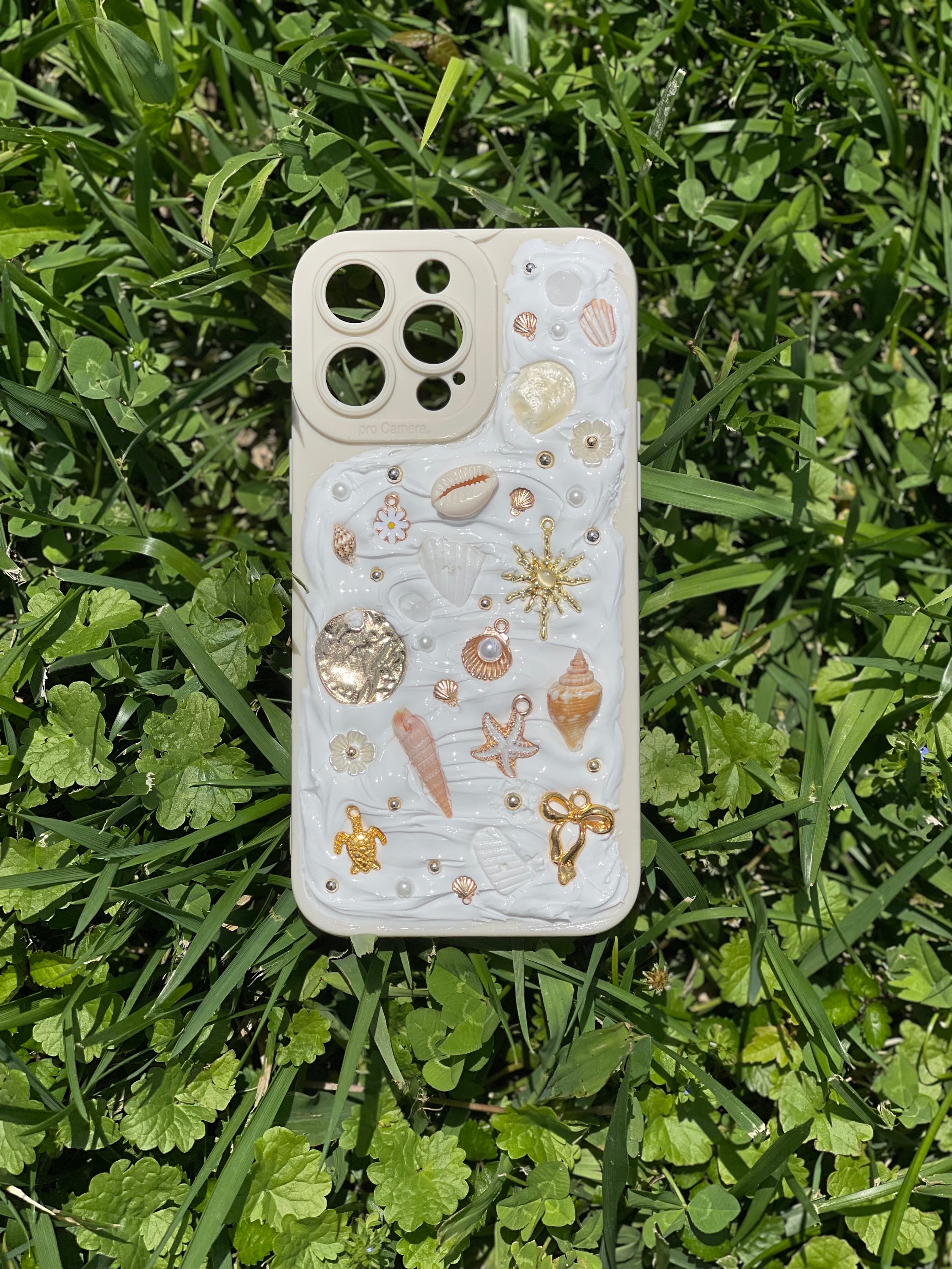 iPhone・スマホケース Shell Phone Case Seashell Phone Case, Decoden, Mosaic Phone Case, Beach