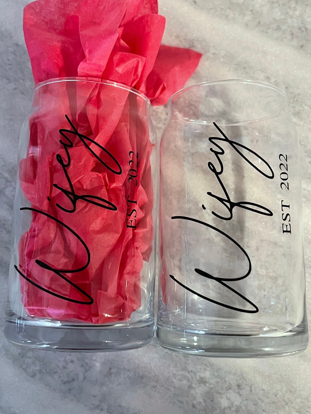 Custom Beer Glass Etched Monstera Leaf Glass16oz Beer Etsy