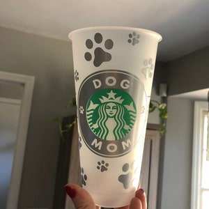 Dog Mom Starbucks Cup Reusable Starbucks Cup Personalized Starbucks Cup Custom gift Animal print Paw Print image 8