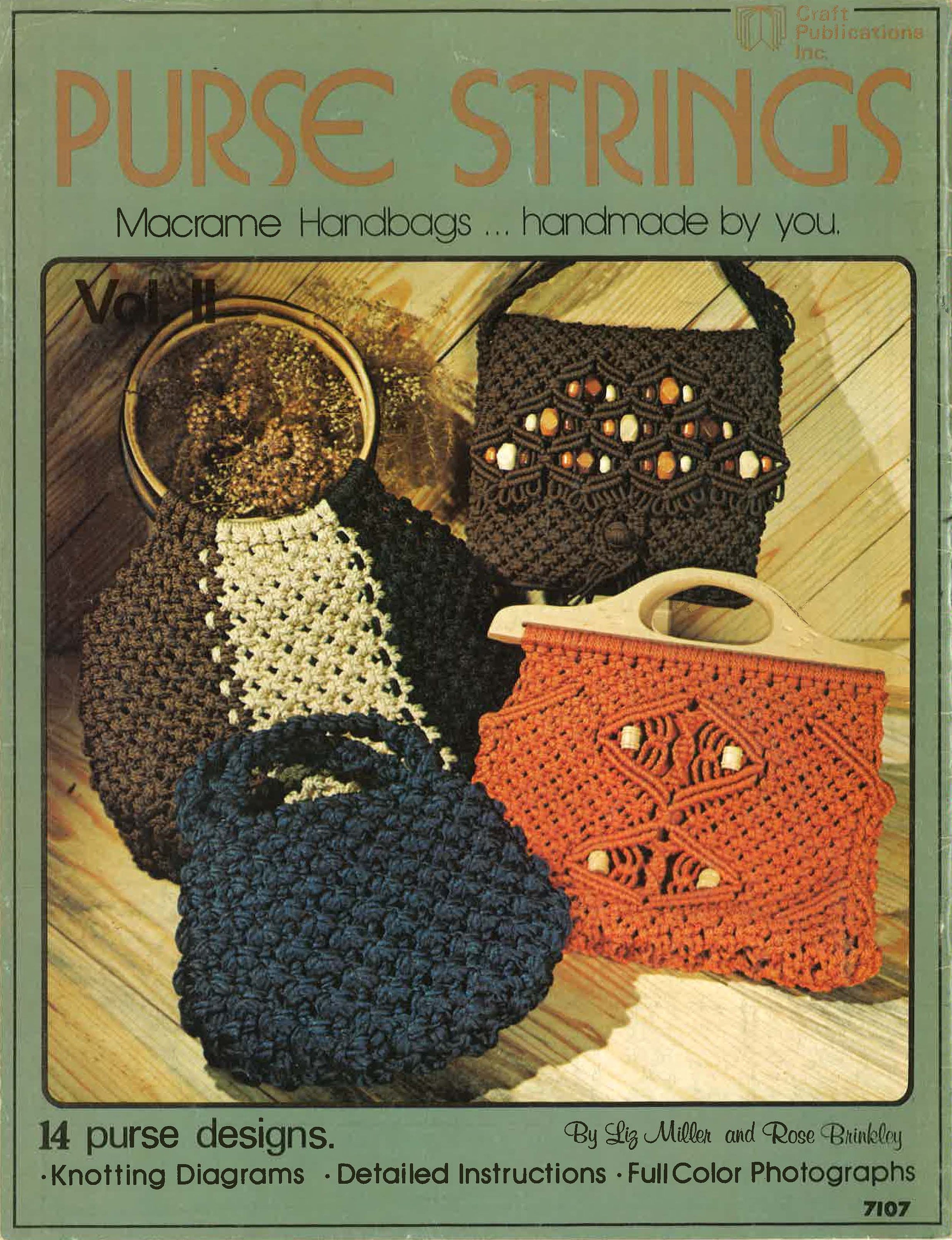 LOT OF 2 Vtg Macrame Pattern Books 1970s Retro Handbag Purse - Pursemaker  $5.99 - PicClick