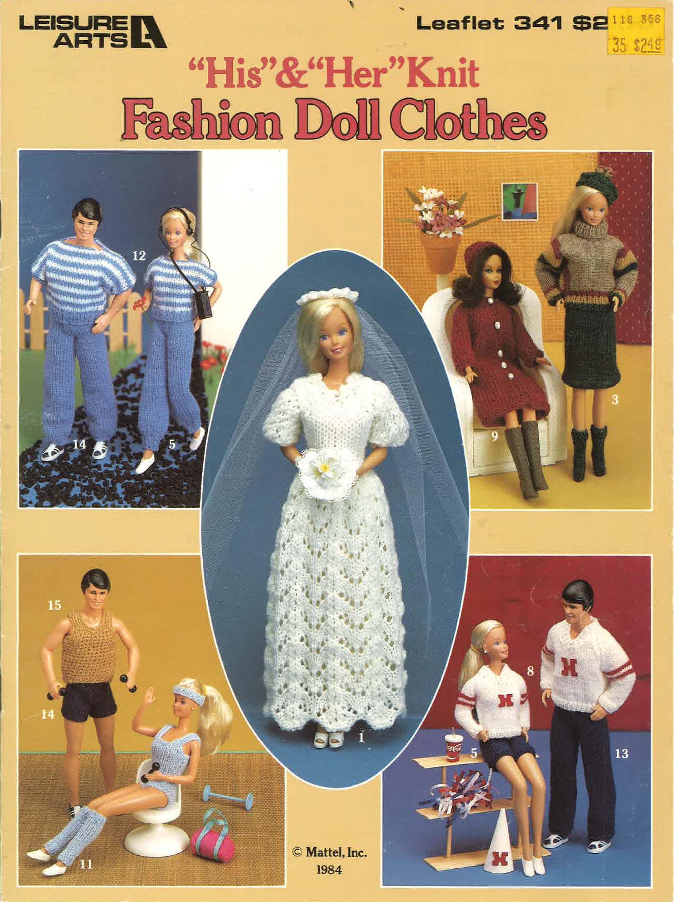 264 Sewing Patterns for Barbie, Skipper and Other Fashion Dolls on