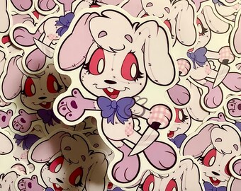 Vanny Sticker | 3” Glossy Vinyl Knife Bunny | Cute Laptop Stickers | Free Shipping