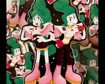 Velvet & Veneer 4” Stickers | Trolls Glossy Vinyl Sticker