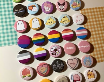 CHOOSE Button Pack 4, 5, 6, 10 Buttons 1.25 Tracking Custom Backpack Pins  Cute Aesthetic Pin Pack Free Shipping READ DESC. -  Canada