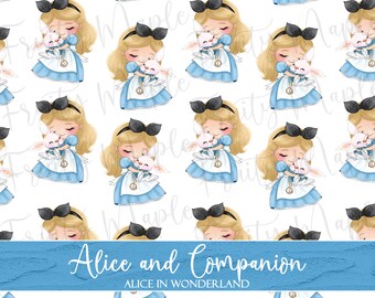 Rifle Paper Co Whimsical Statement Necklace Alice in Wonderland Floral Bib Fabric Wood Pendant