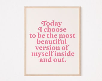 Self Care Quote Print: Inspirational Wall Art (Digital Download)