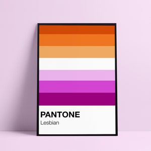 Lesbian Print | Lesbian Flag | LGBT Flag | LGBT Print | Lesbian Wall Art | Lesbian Pride Flag | Pride Flag | Wlw Flag | Wlw | Butch | Femme