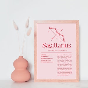 Stampa Sagittario, Stampa Segno Zodiacale, Stampa Astrologia, Astrologia Zodiacale, Oroscopo Sagittario Rosa, Astrologia Zodiacale Rosa Donna Sagittario
