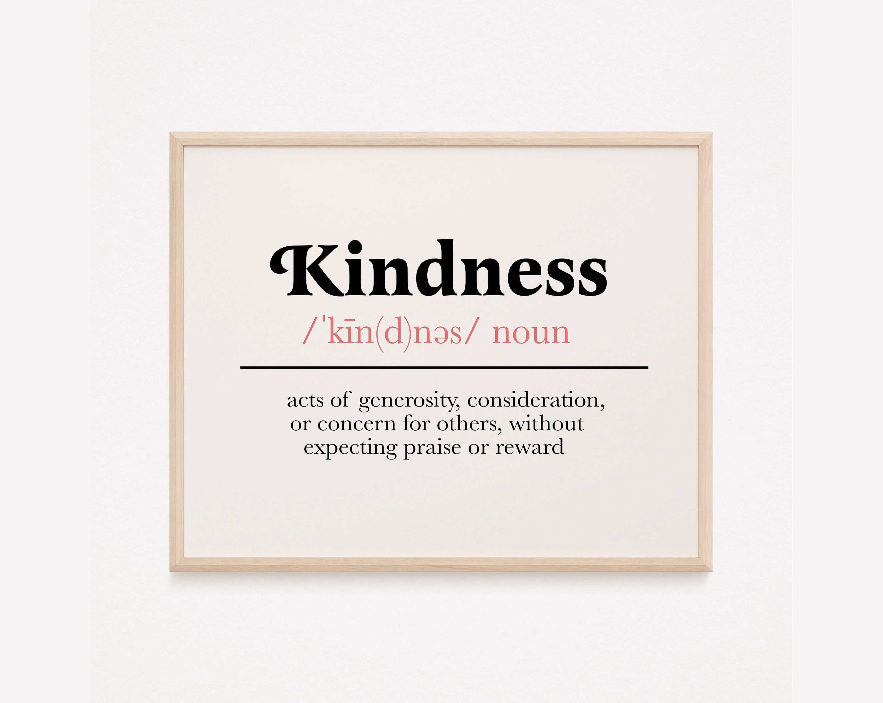 Kindness Definition Print Kindness Quote Print Kindness Etsy Kindness Definition Print Kindness Quote Print Kindness Etsy