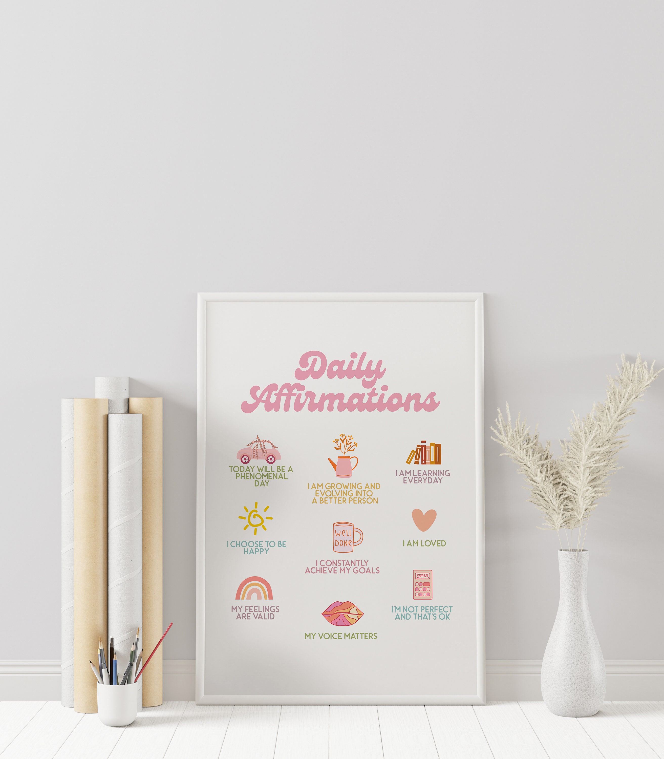 Daily Affirmation Print | Affirmation Quote Print | Positive ...