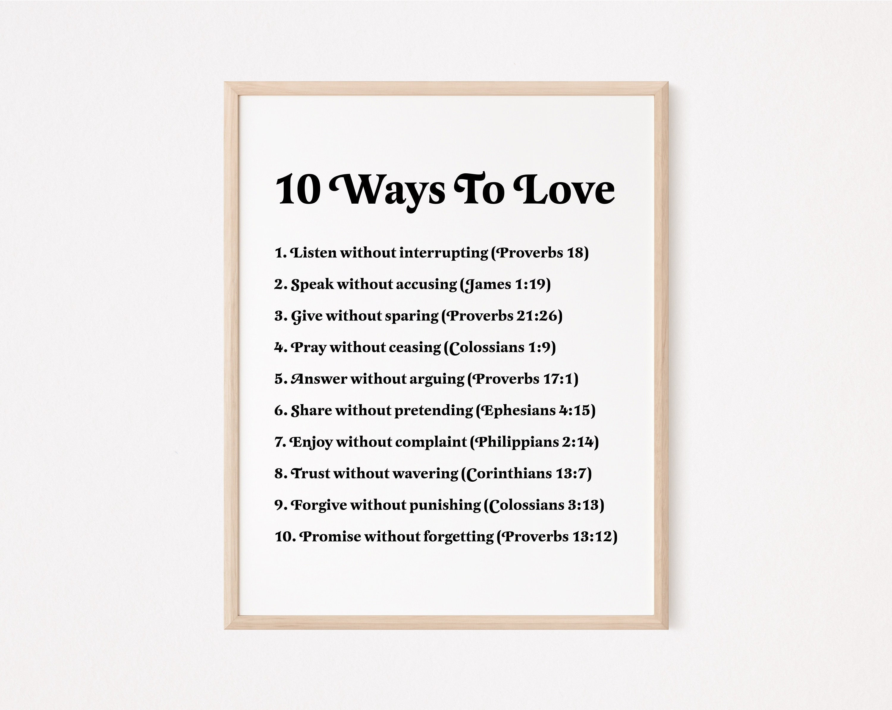 10 Bible Verses About Love