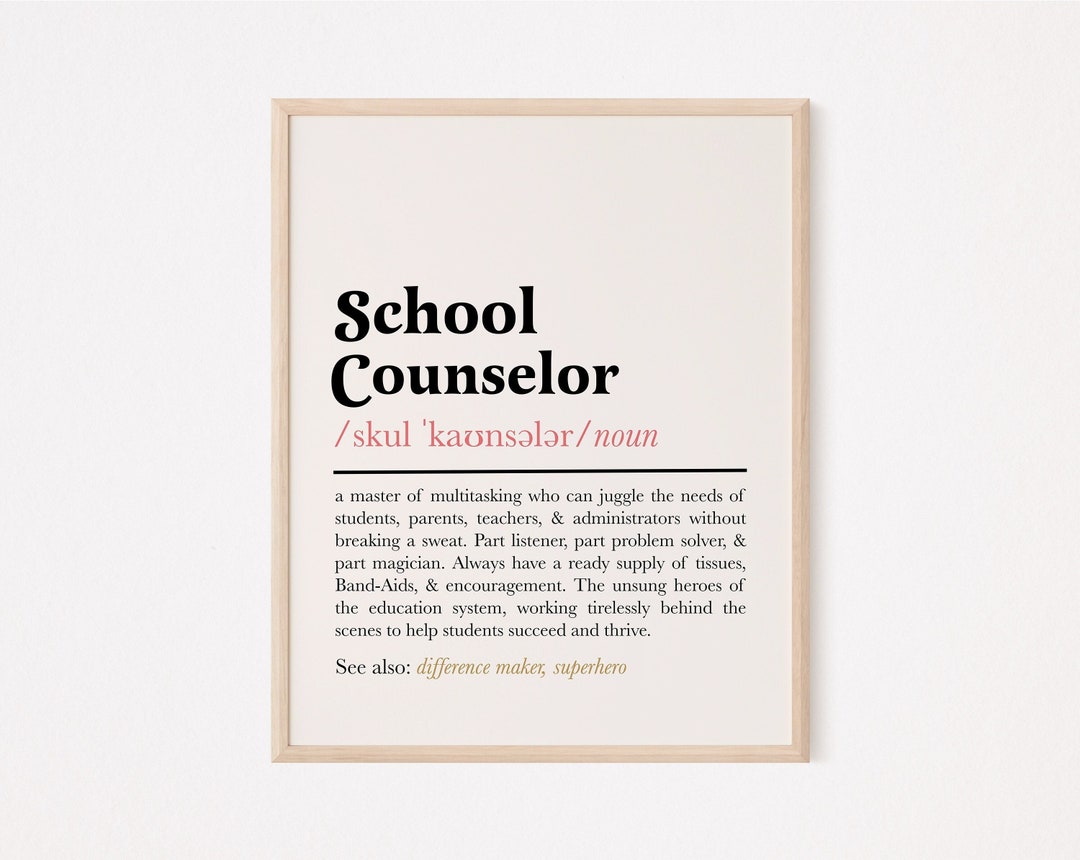 School Counselor Definition Print School Counselor Office Wall Art school-counselor-definition-print-school-counselor-office-wall-art