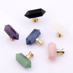 Amethyst drawer knobs Obsidian dresser knobs crystal cupboard pulls wardrobe nursery Knob cabinet door handles kitchen decorative knobs