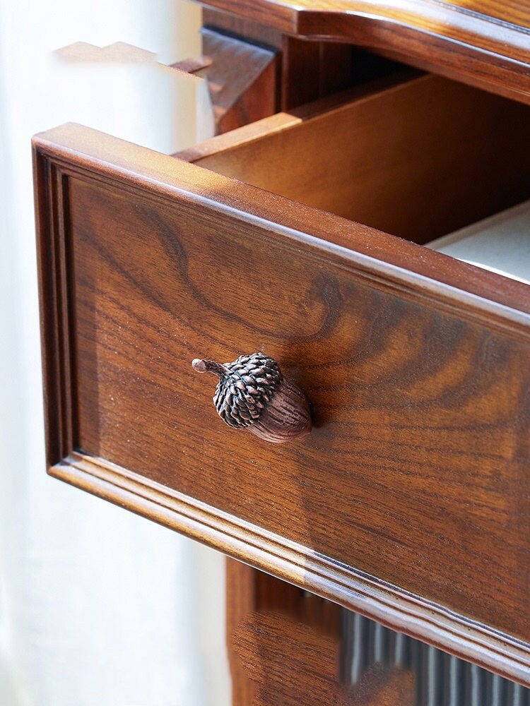 Acorn Pine Cone Handle Knobs Zinc Alloy Drawer Pulls Wardrobe Etsy