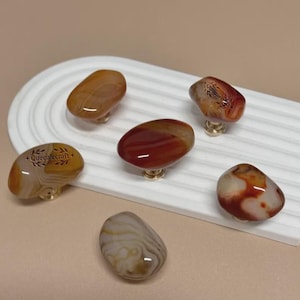 Natural Agate slice Irregular Knob drawer pull special Texture agate wardrobe Knob Custom Engraved Cabinet knob cupboard handle kitchen pull