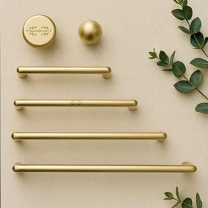 Slender Metallic Gold handle pull knobs for Cabinet Round knob Custom Engraved Modern Drawer Knob wardrobe hardware Ball knob kitchen handle