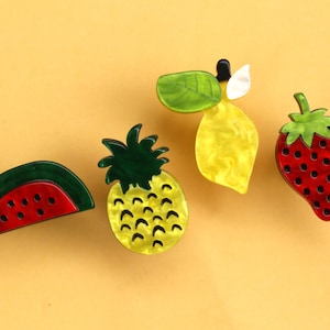 Söt fruktknopp till byrå, barnrumsdekorationer, handtag, graverat garderobshandtag, vattenmelon, citron, ananas, jordgubb, dörrknopp