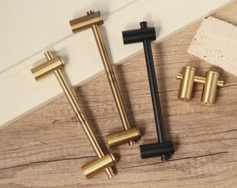 Adjustable solid brass dresser handle,Drawer wardrobe bar pull,Custom Engraved Modern extra long door handle,kitchen pulls,Barn cabinet pull