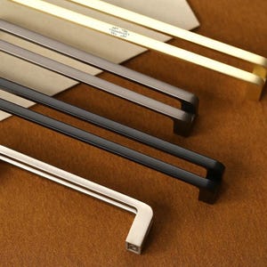 Cabinet handles cupboard drawer pulls handles black wardrobe Knob Custom Engraved Cabinet pulls Modern kitchen Silver handles Grey door pull