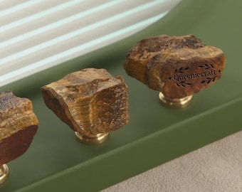 Natural Ore drawer knobs Minimalist dresser knobs Custom Engraved cupboard pulls cabinet door handles kitchen wardrobe handles nursery knobs