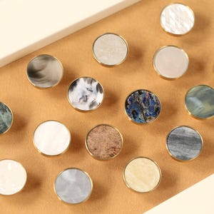 Shell brass one hole Knobs cupboard drawer pulls luxury wardrobe Knob Cabinet Knobs round Drawer Knob