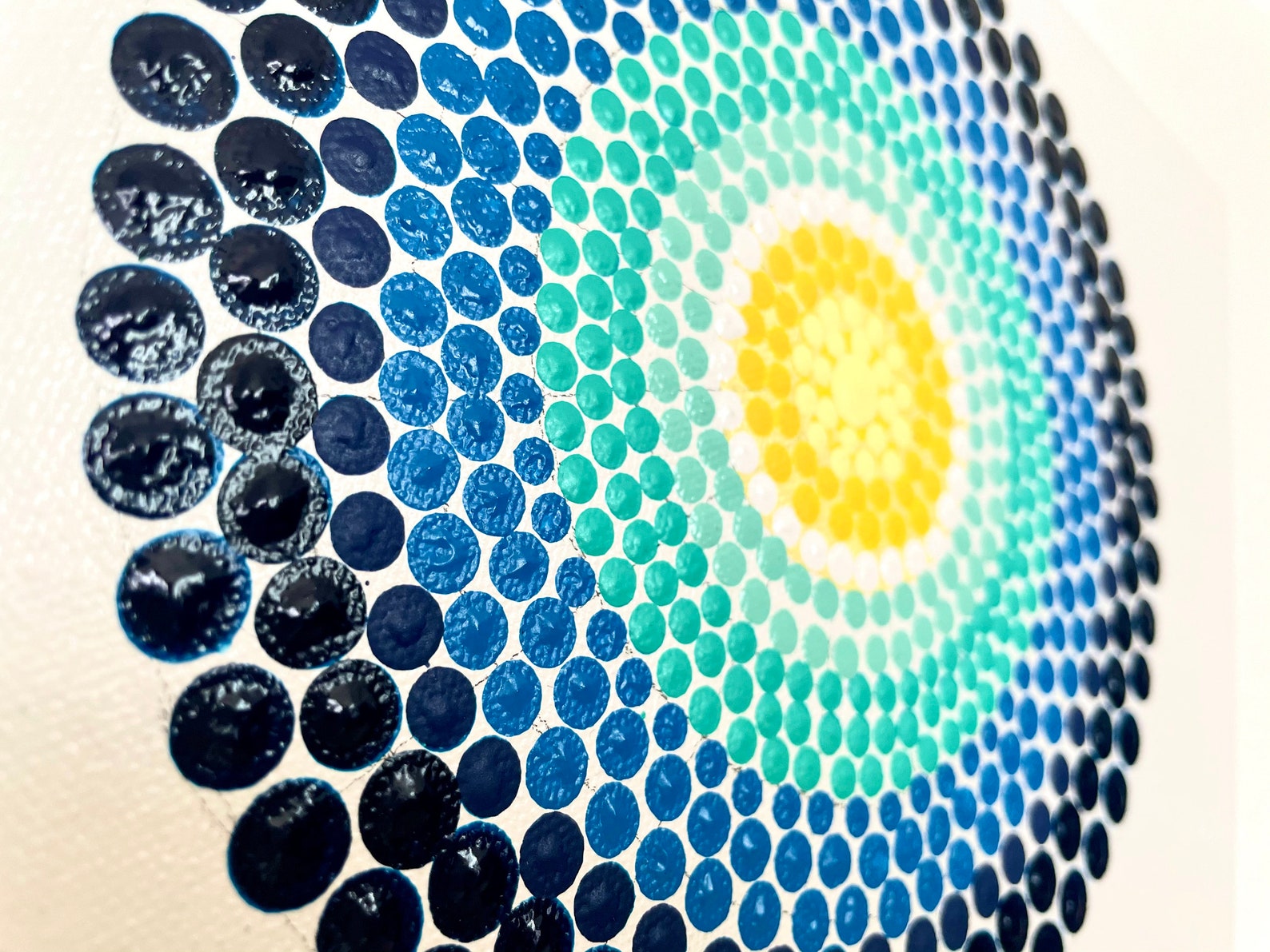 Original Dot Painting on Canvas 8x10 Etsy