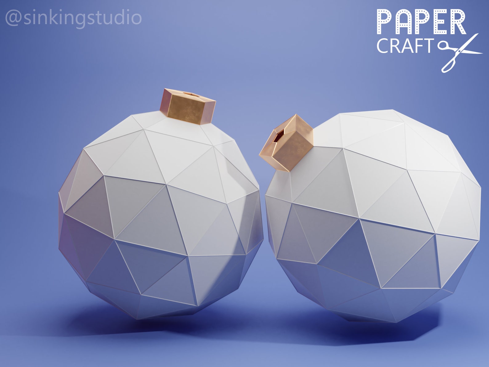 Papercraft Christmas Ornament Printable Ornament Papercraft Etsy UK