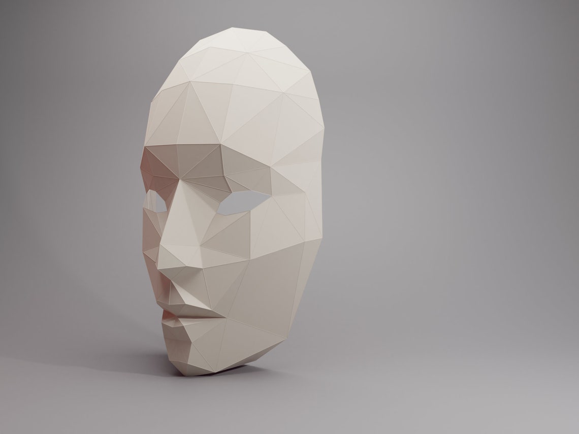 3d Papercraft Mask Venetian Face Pattern. Venice Mask Origami - Etsy UK