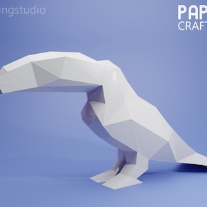 3d Papercraft Toucan Statue. Origami Bird Printable Home decoration. Abstract Low Poly Paper Model. PDF Template.
