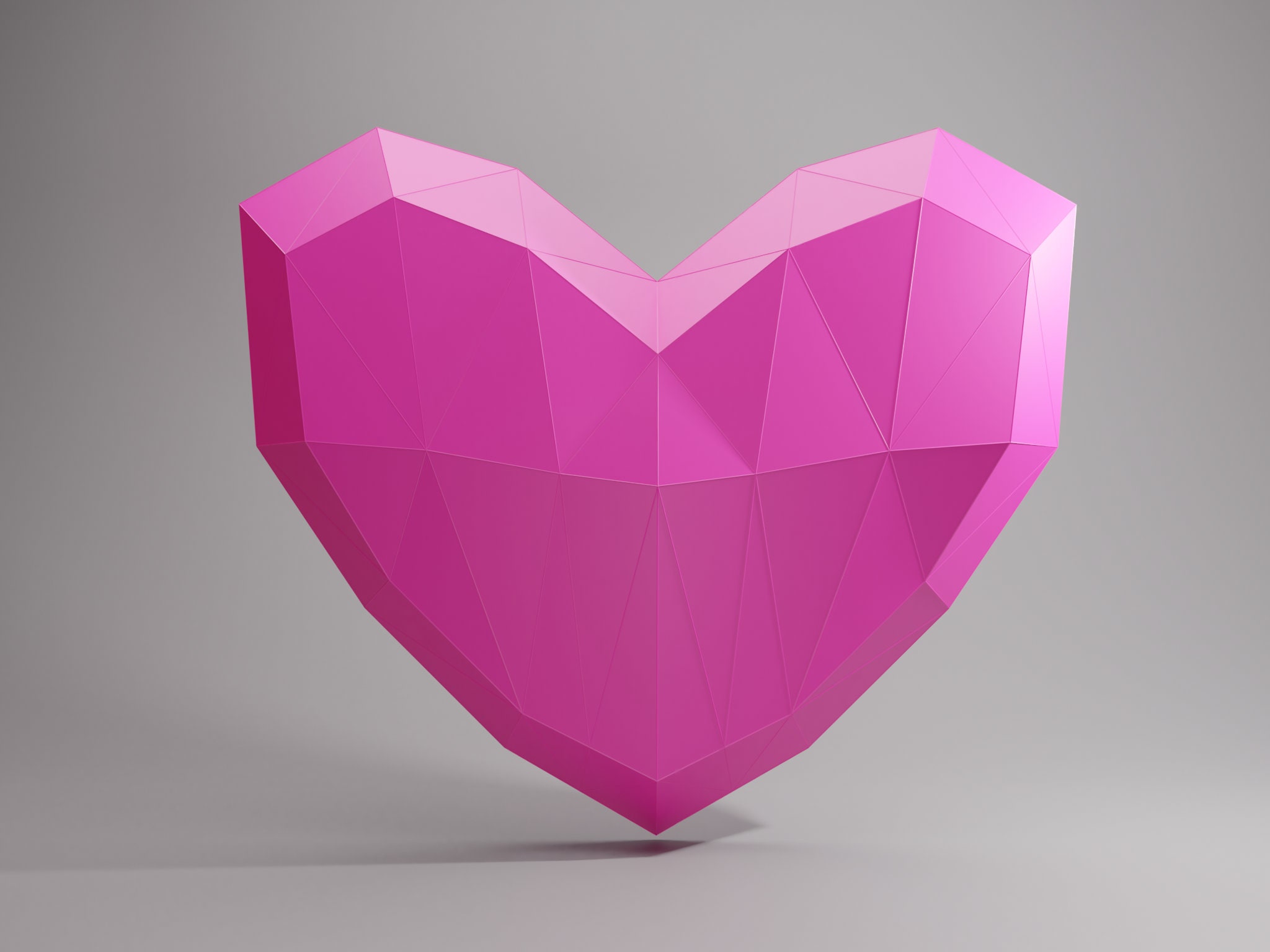 3D Papercraft Heart Box, Low Poly Valentine, DIY Gift (digital Download ...