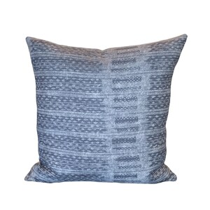 Designer Pillow, Blue Linen Pillow, 22x22, 20x20 Pillow