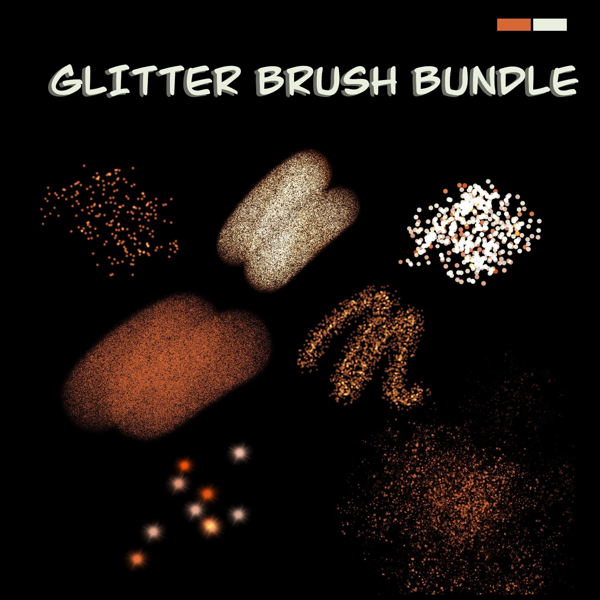 Glitter Procreate Brush BUNDLE | 7 Custom Procreate Brushes | Mckenzie ...
