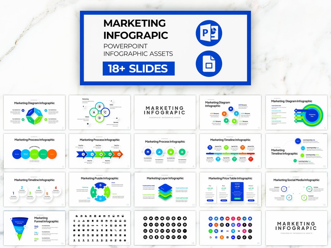 Dynamic Marketing Powerpoint Infographics | 19 Slides | Google Slides ...
