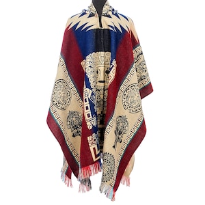 Alpaca native poncho inca design