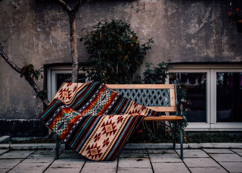 Ecuadorian Alpaca Plaid Alpaca Blanket Large Alpaca Native Etsy